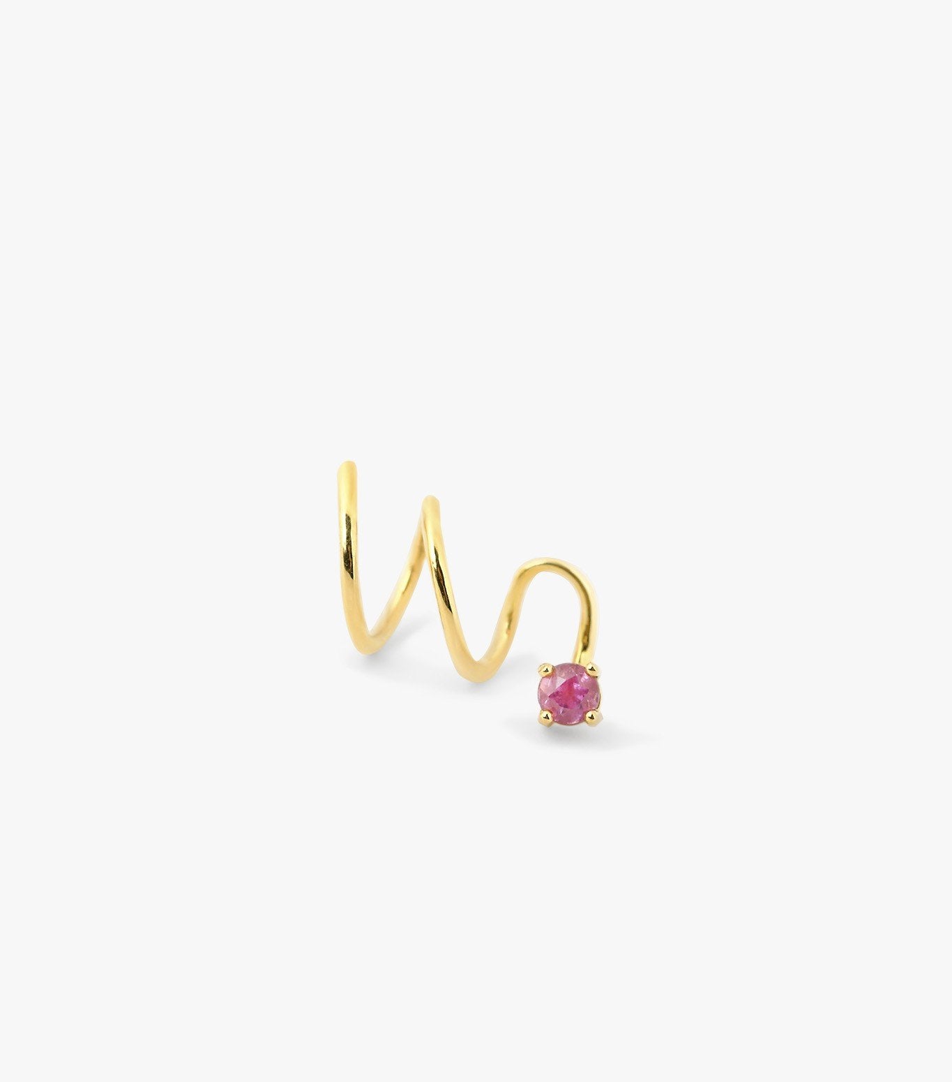 PIERCING TWIST DE ORO Y TURMALINA ROSA-LJ1.OA.11.GL.003.A.D