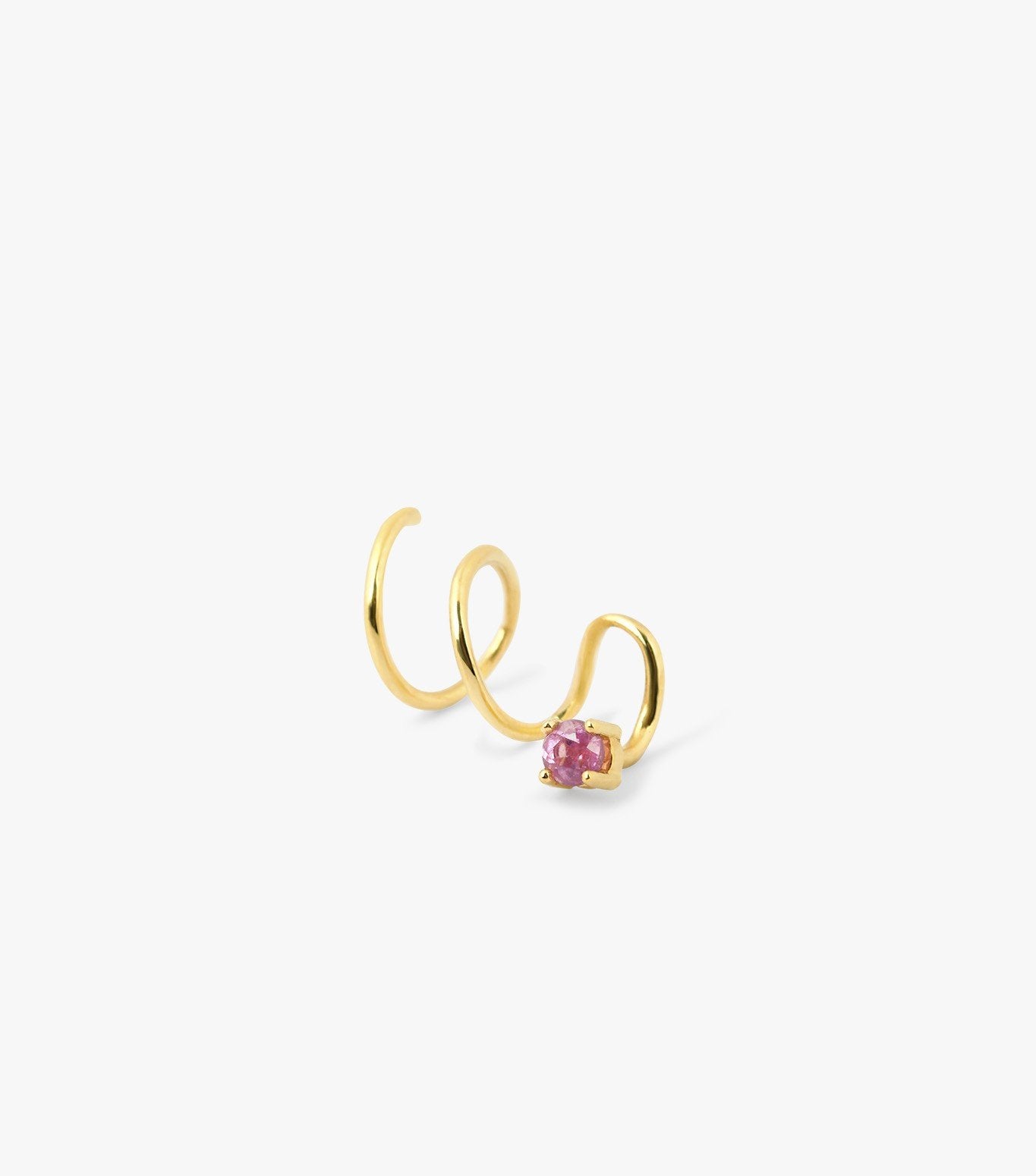 PIERCING TWIST DE ORO Y TURMALINA ROSA-LJ1.OA.11.GL.003.A.D