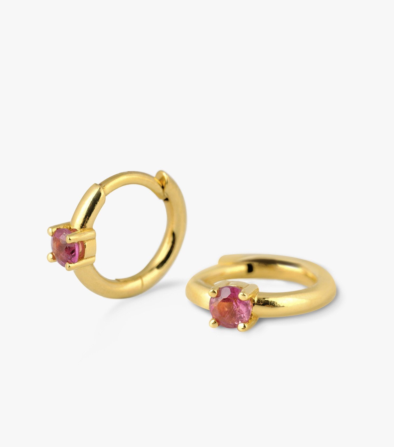PENDIENTES ARO DE ORO Y TURMALINA DE COLOR-LJ1.OA.15.GL.001.R