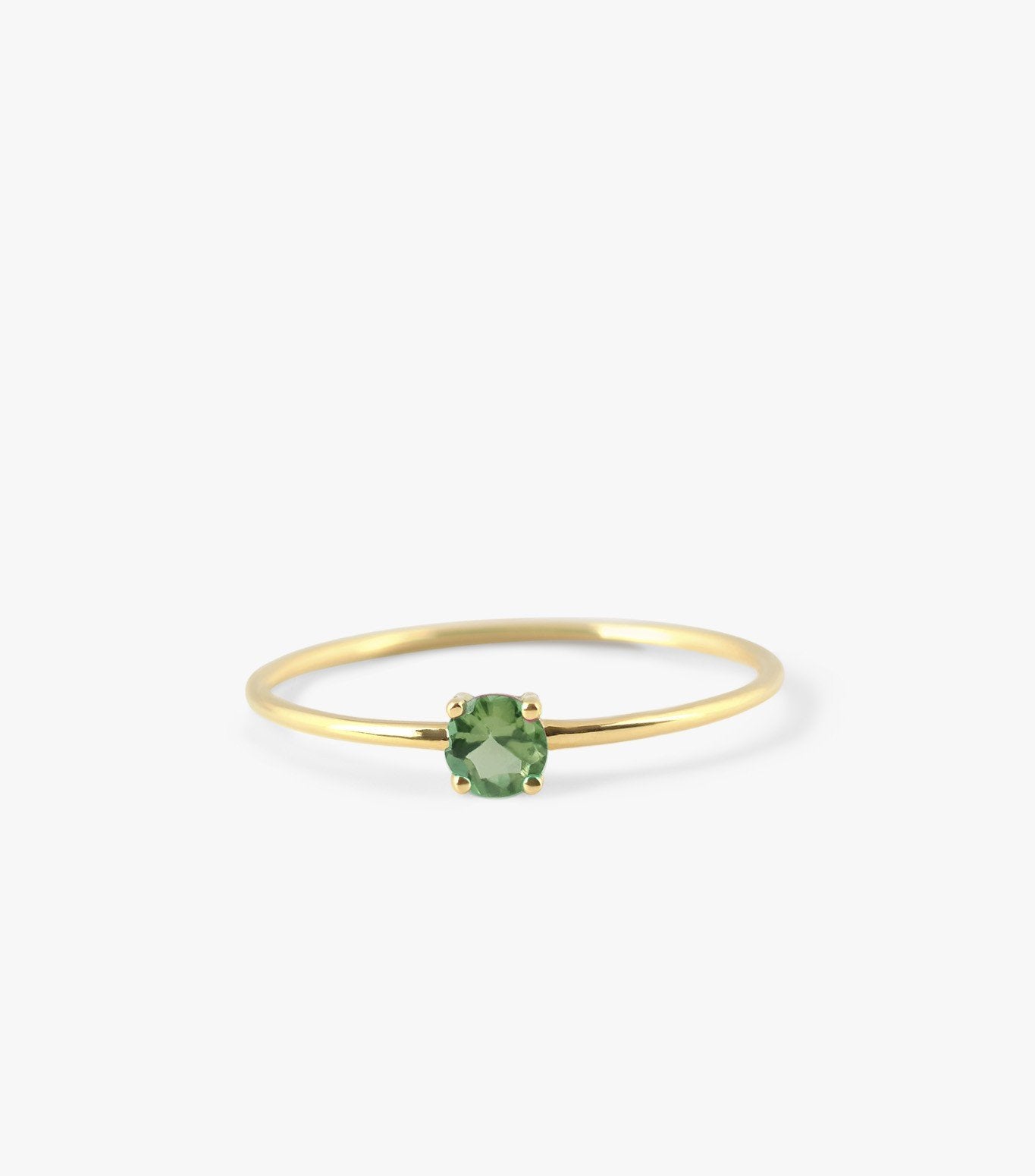 ANILLO SOLITARIO MINI DE ORO Y TURMALINA VERDE-LJ2.OA.22.GL.001.v.20