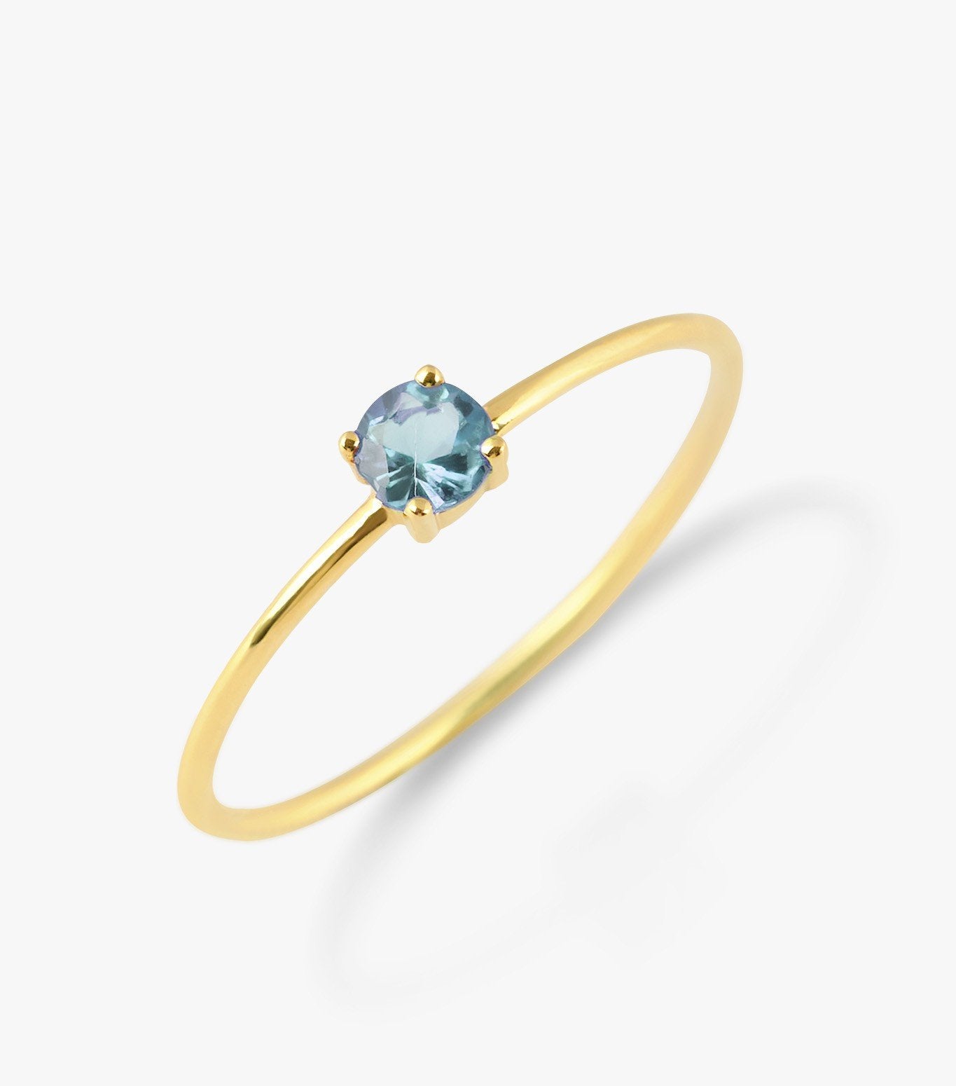 ANILLO SOLITARIO MINI DE ORO Y TURMALINA AZUL-LJ2.OA.22.GL.001.a.20