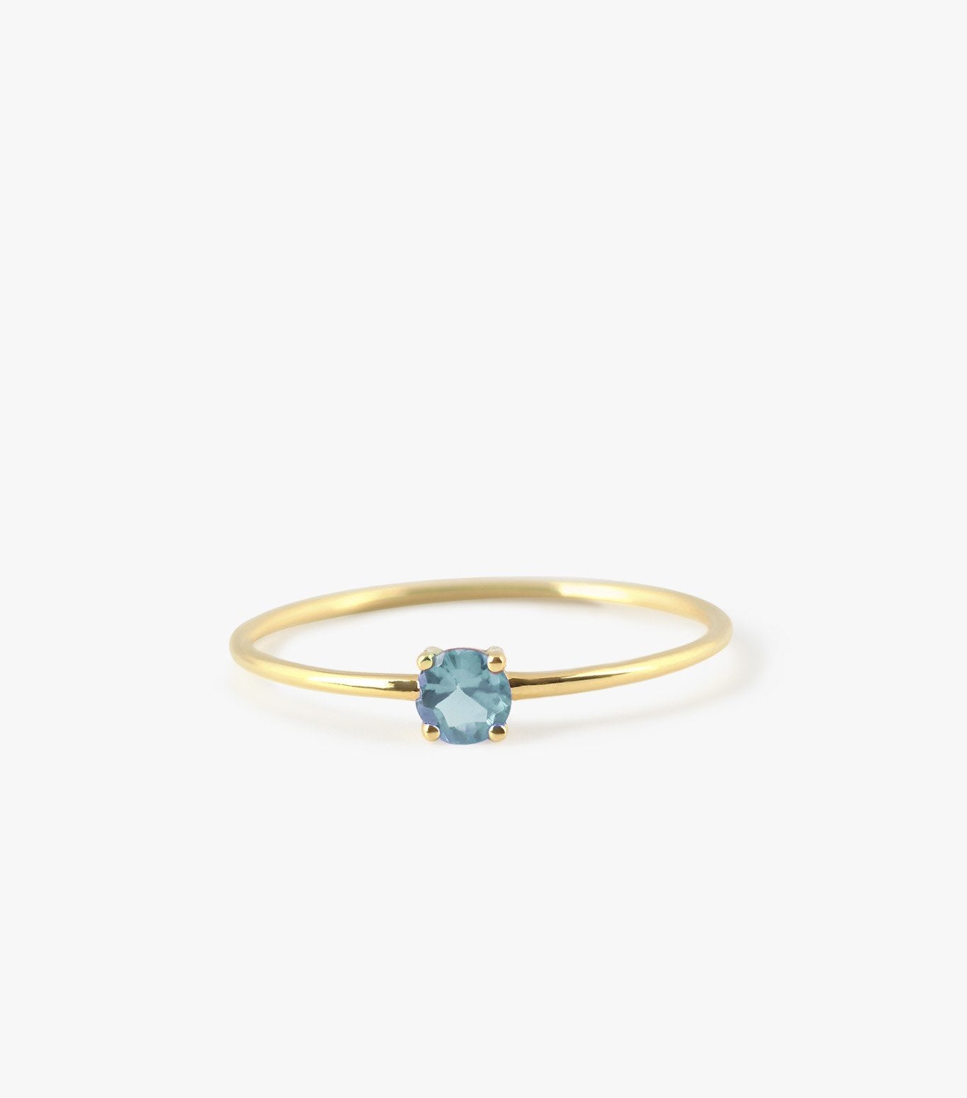 ANILLO SOLITARIO MINI DE ORO Y TURMALINA AZUL-LJ2.OA.22.GL.001.a.20