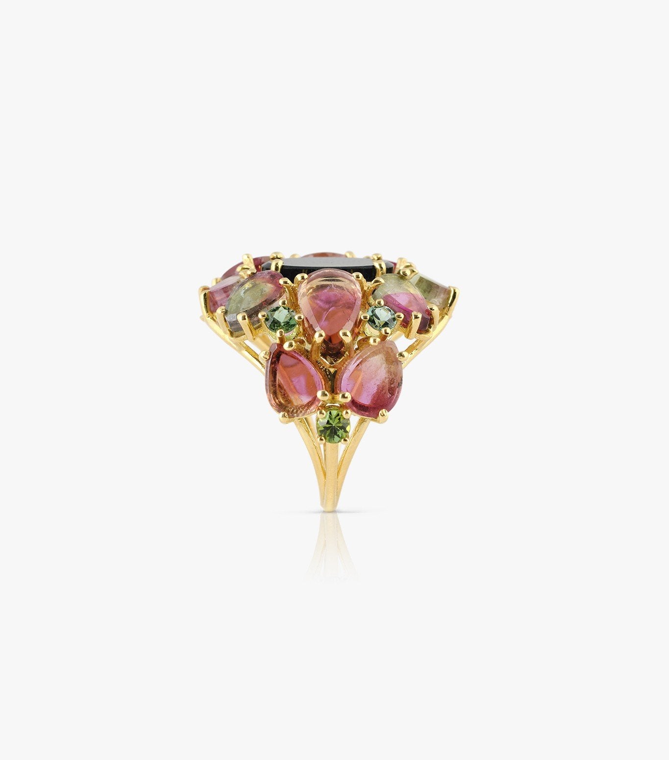 ANILLO DE ORO CON TURMALINA PLANA MULTICOLOR-LJ2.OA.21.OF.004.16