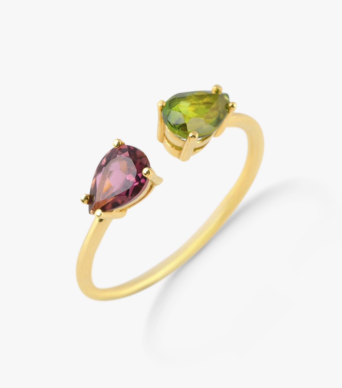 ANILLO ABIERTO DE ORO Y TURMALINA BICOLOR-LJ2.OA.21.DA.002.20