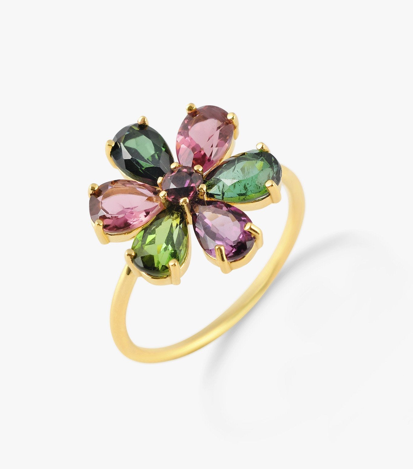 ANILLO ROSETÓN DE ORO Y TURMALINA MULTICOLOR-LJ2.OA.21.DA.003.20