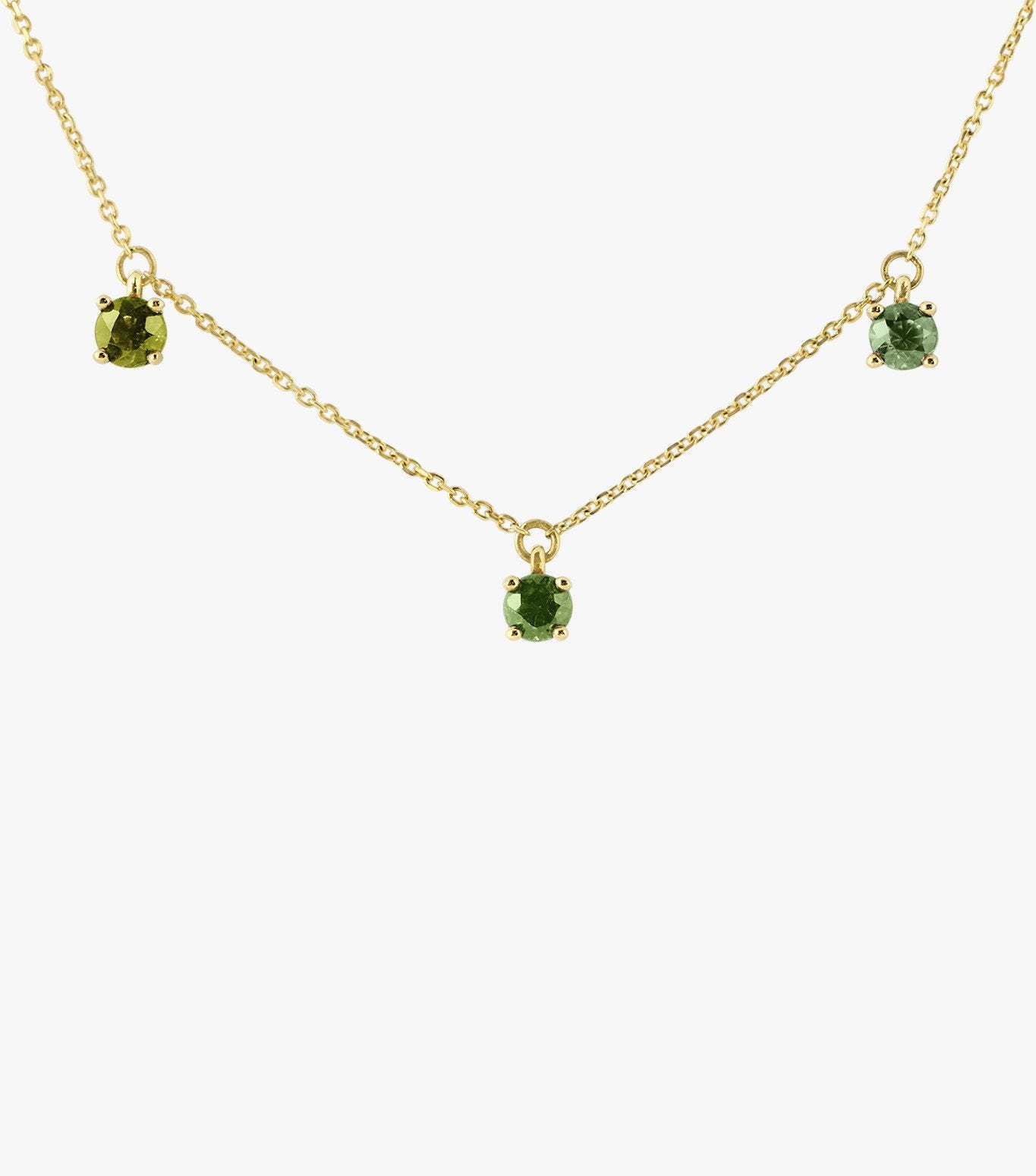 COLLAR DE ORO Y TURMALINA DEGRADE DE COLOR-LJ3.OA.33.GL.001.A