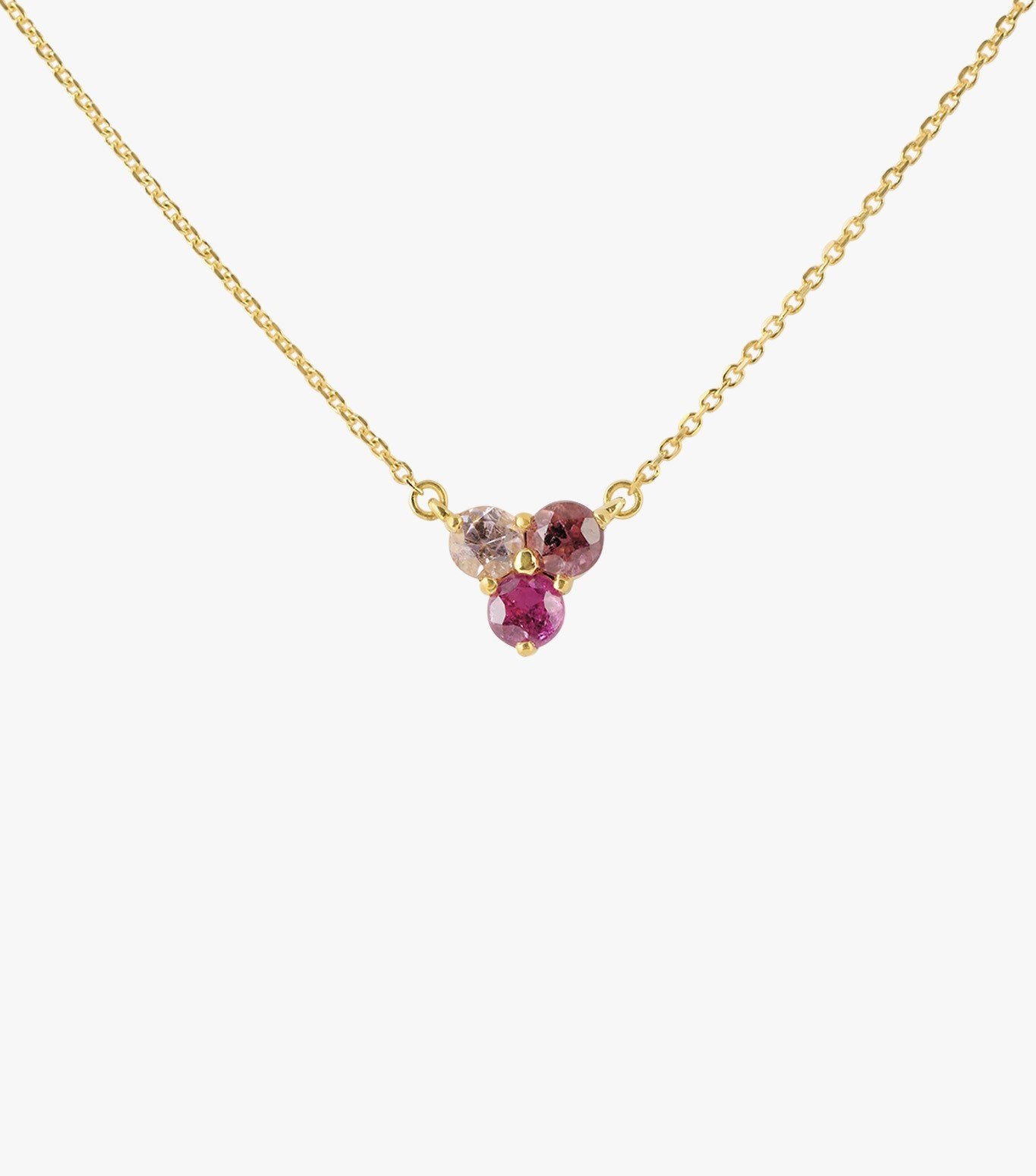 COLLAR DE ORO Y TRES TURMALINAS DEGRADE DE COLOR-LJ3.OA.33.GL.002.V