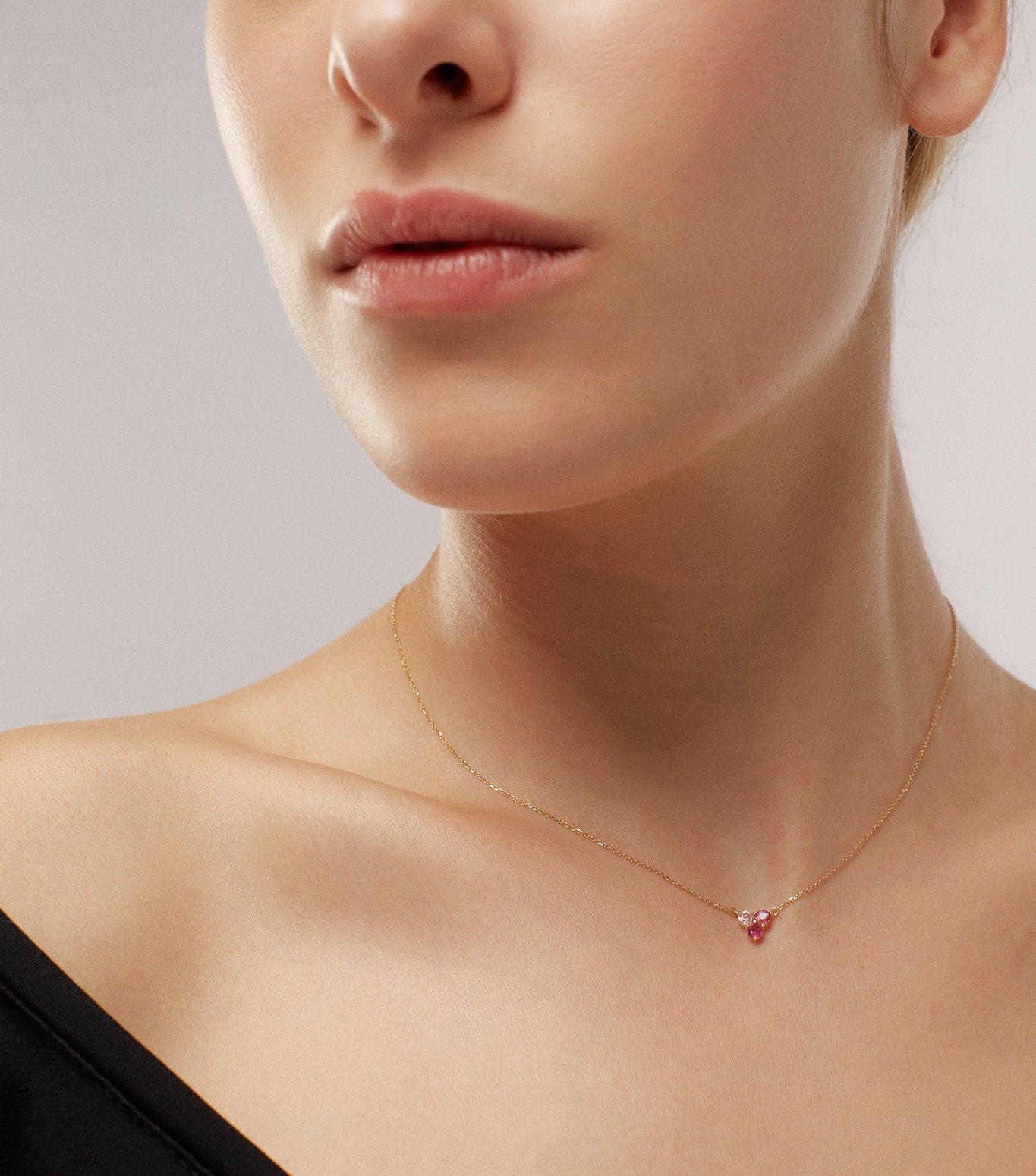 COLLAR DE ORO Y TRES TURMALINAS DEGRADE DE COLOR-LJ3.OA.33.GL.002.V