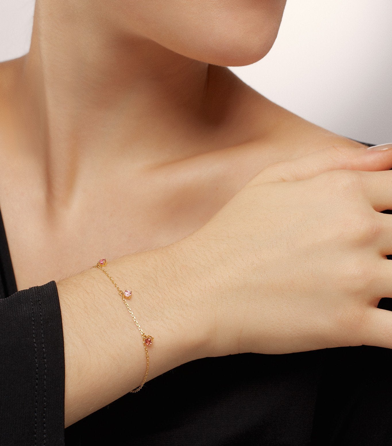 PULSERA DE ORO Y TURMALINA DEGRADE-LJ4.OA.41.GL.001.V