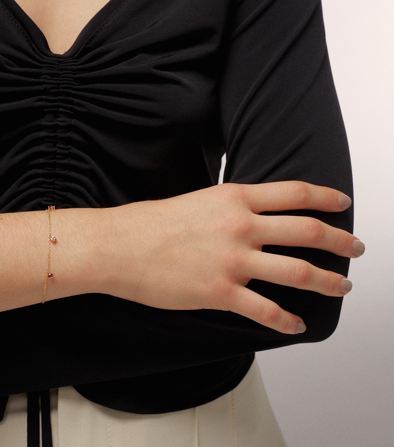 PULSERA DE ORO Y TURMALINA DEGRADE-LJ4.OA.41.GL.001.V