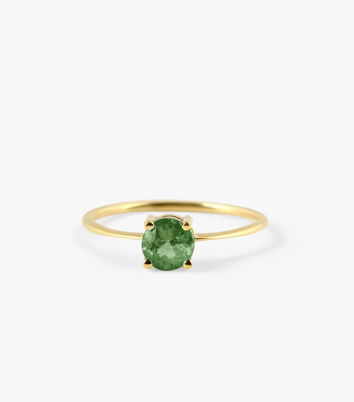 ANILLO SOLITARIO DE ORO Y TURMALINA VERDE-LJ2.OA.22.GL.002.v.20